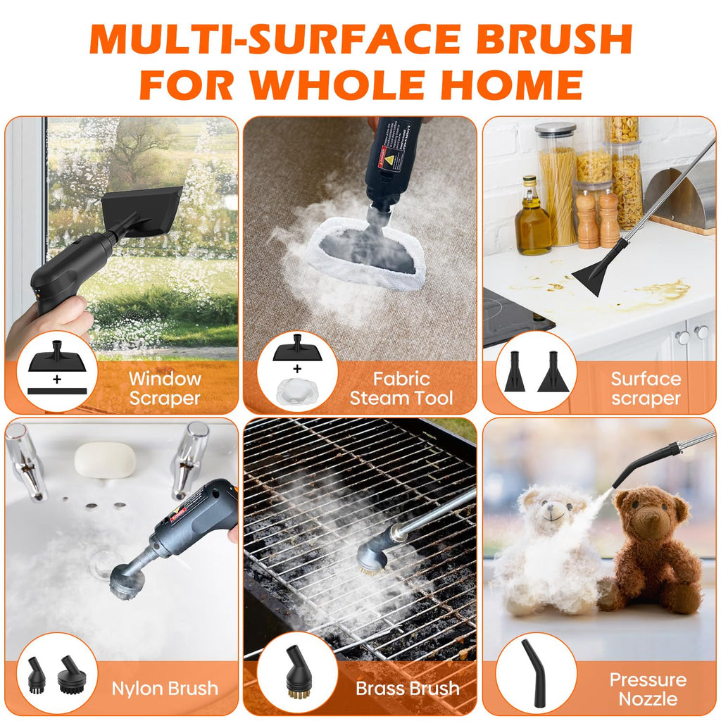Portable Handheld Steam Cleaner with 16 Accessories Y9422