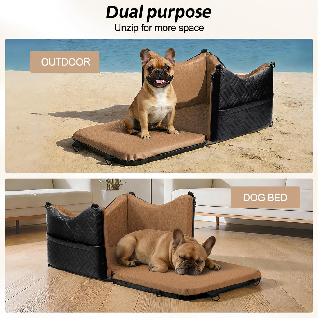 Waterproof PU Leather Dog Car Seat with Safety Belt Z415542