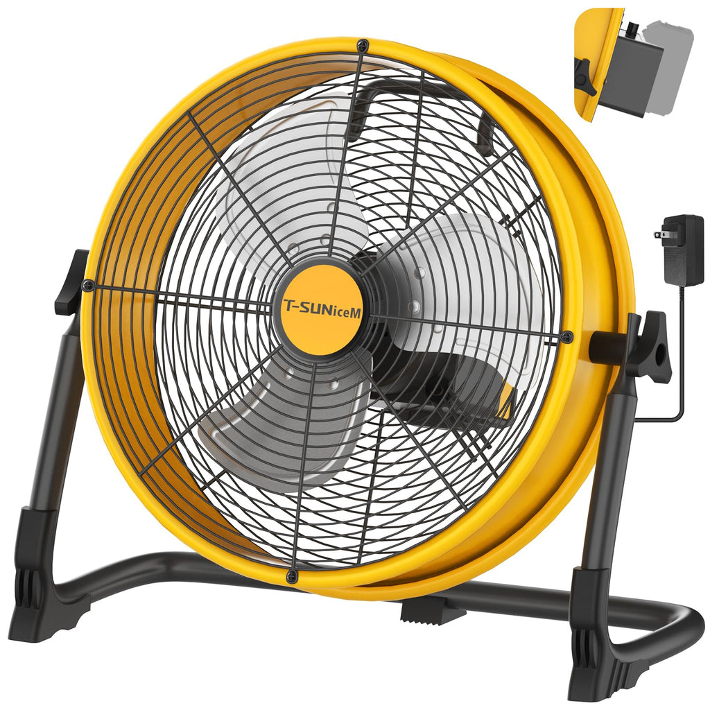 12" Battery Powered Cordless Floor Fan Y870120