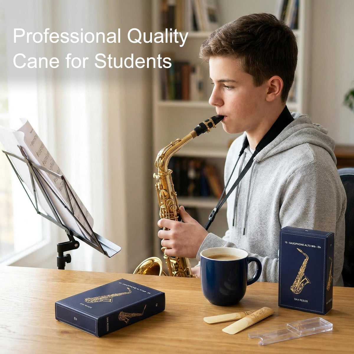 Alto Saxophone Reeds Strength 2.5 Natural Cane 10-Pack N4487