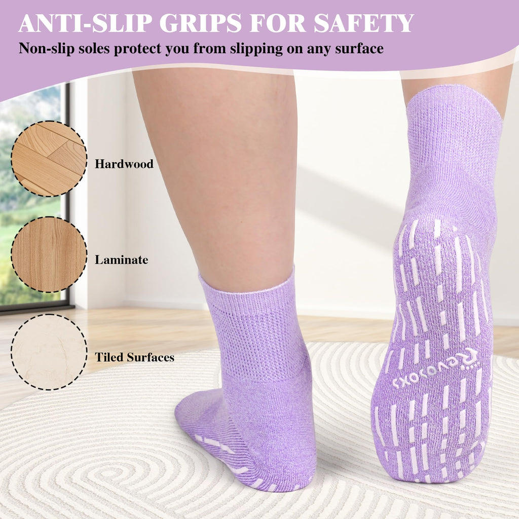 Non Slip Seamless Diabetic Ankle Socks 5 Pairs W93109