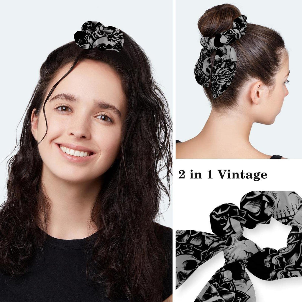 Lace-Up Hat with Scrunchies One Size O22086