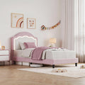 Velvet Upholstered Twin Bed Frame D32323