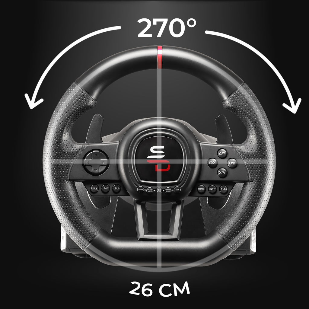 Gaming Steering Wheel with Pedals I23087
