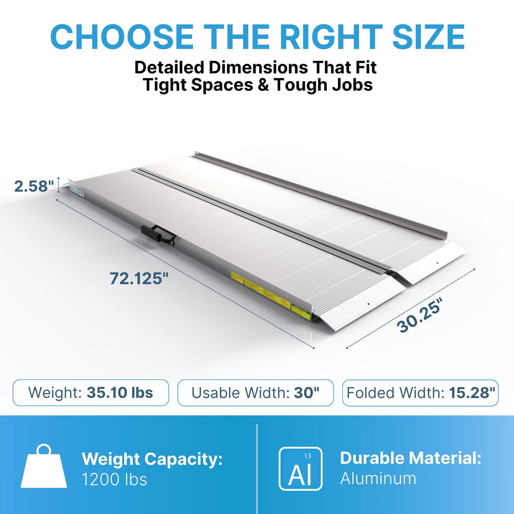 Aluminum Singlefold Folding Ramp R11429