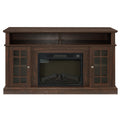 58-Inch Espresso Fireplace TV Stand B5462