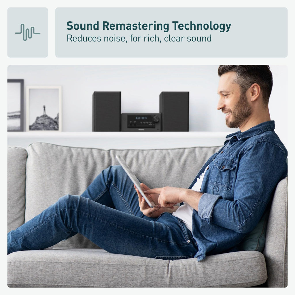 Compact Stereo System with CD Player, Bluetooth, FM Radio and USB, 80W A508