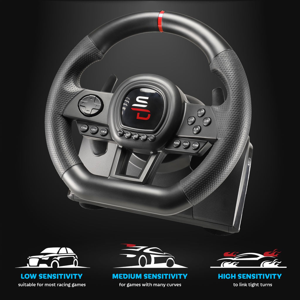 Gaming Steering Wheel with Pedals I23087