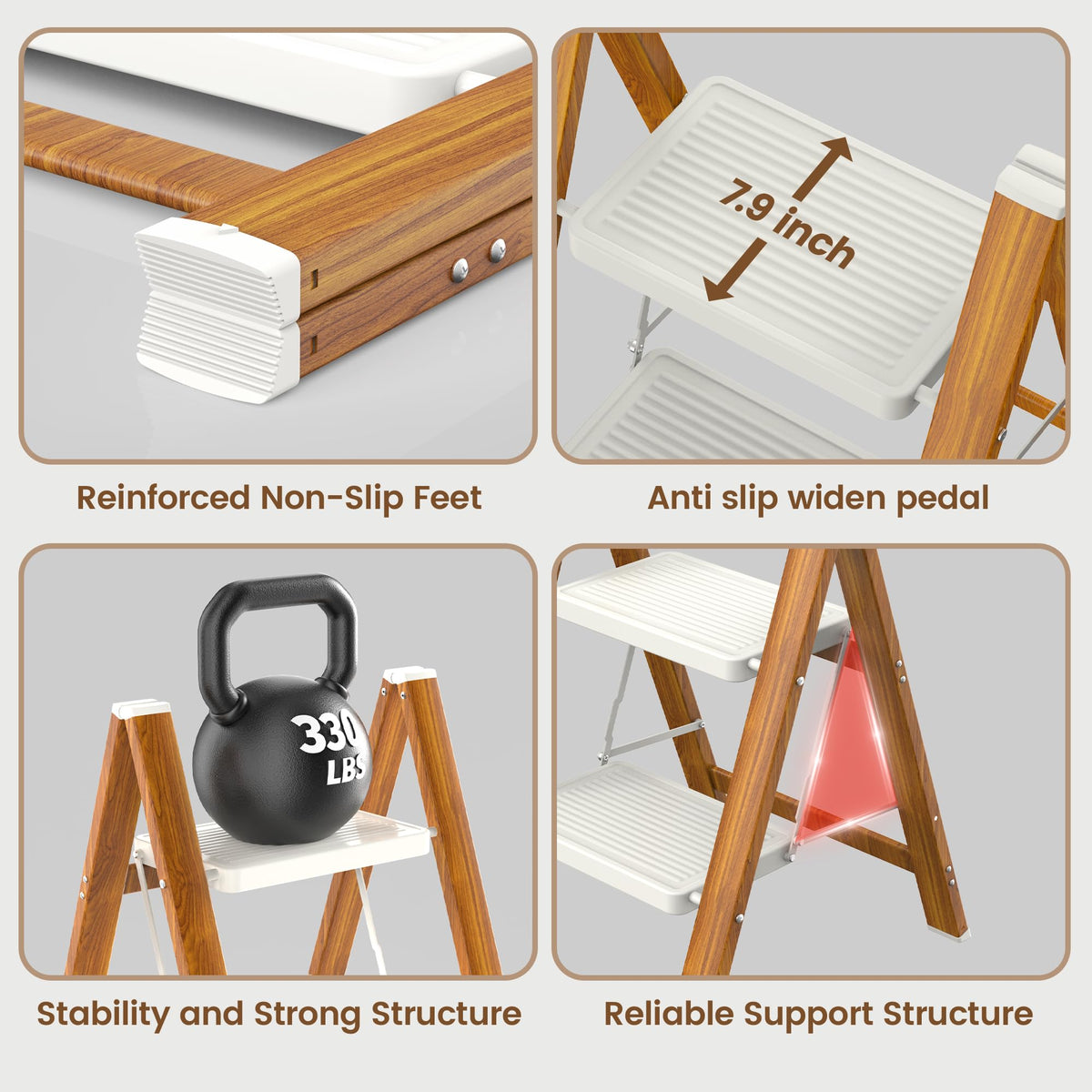 Aluminum 2 Step Ladder U696908