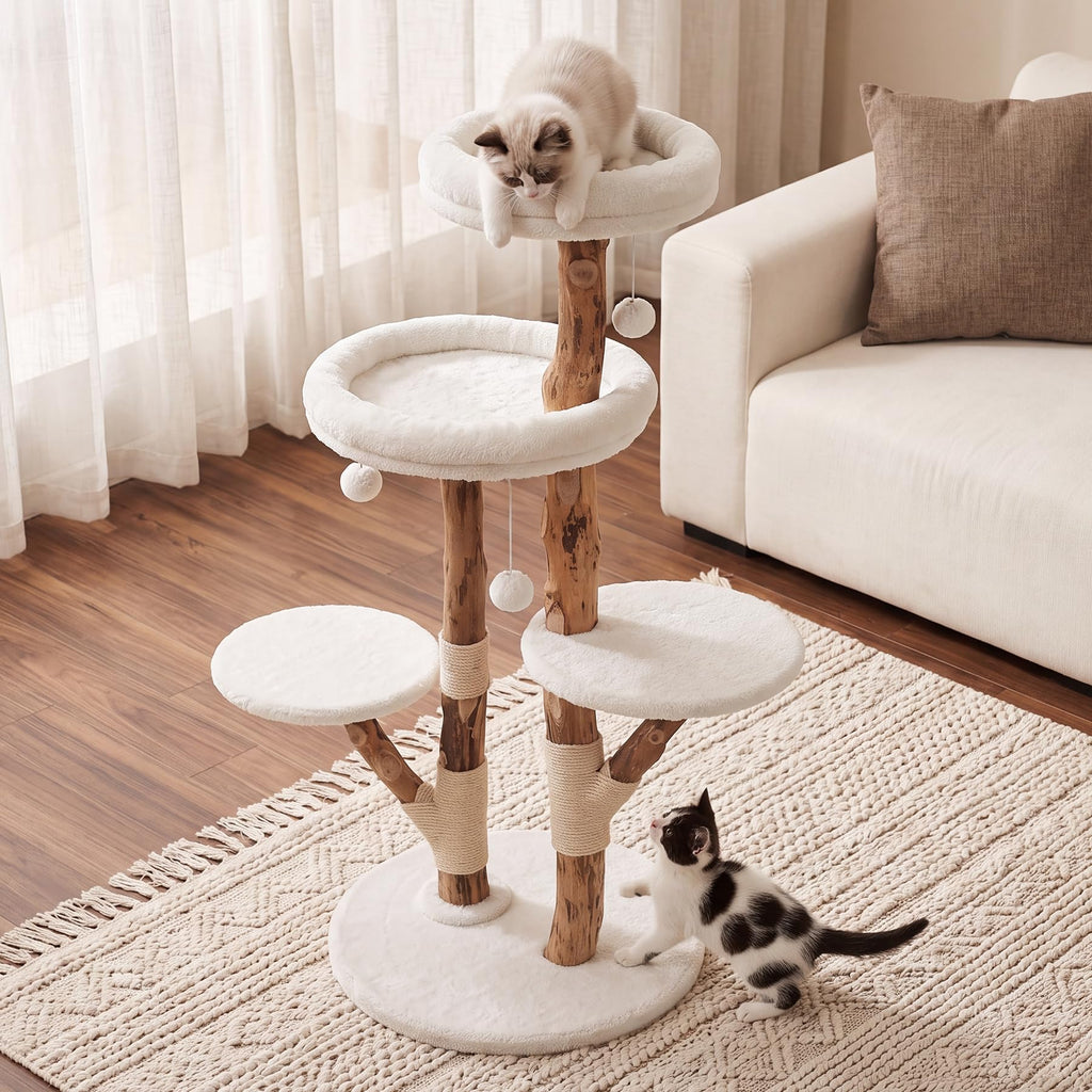 Cat Tree Tower with Scratching Post V817029