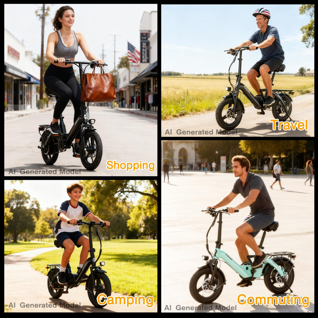 Folding Electric Bike 400W 36V 10Ah 14" H68745