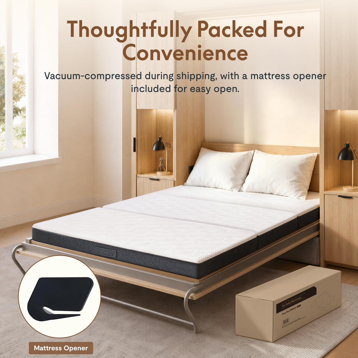Queen 6" Tri-Fold Mattress S181