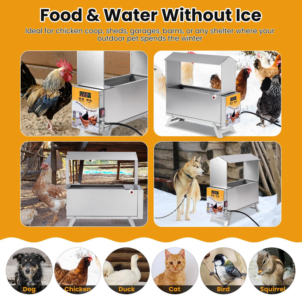1.5 Gallon Heated Chicken Waterer Q68701