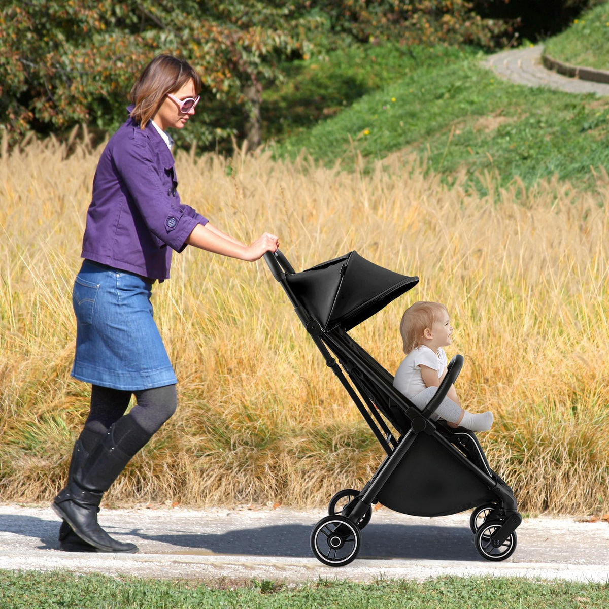 Lightweight Compact Baby Stroller with Canopy B8692