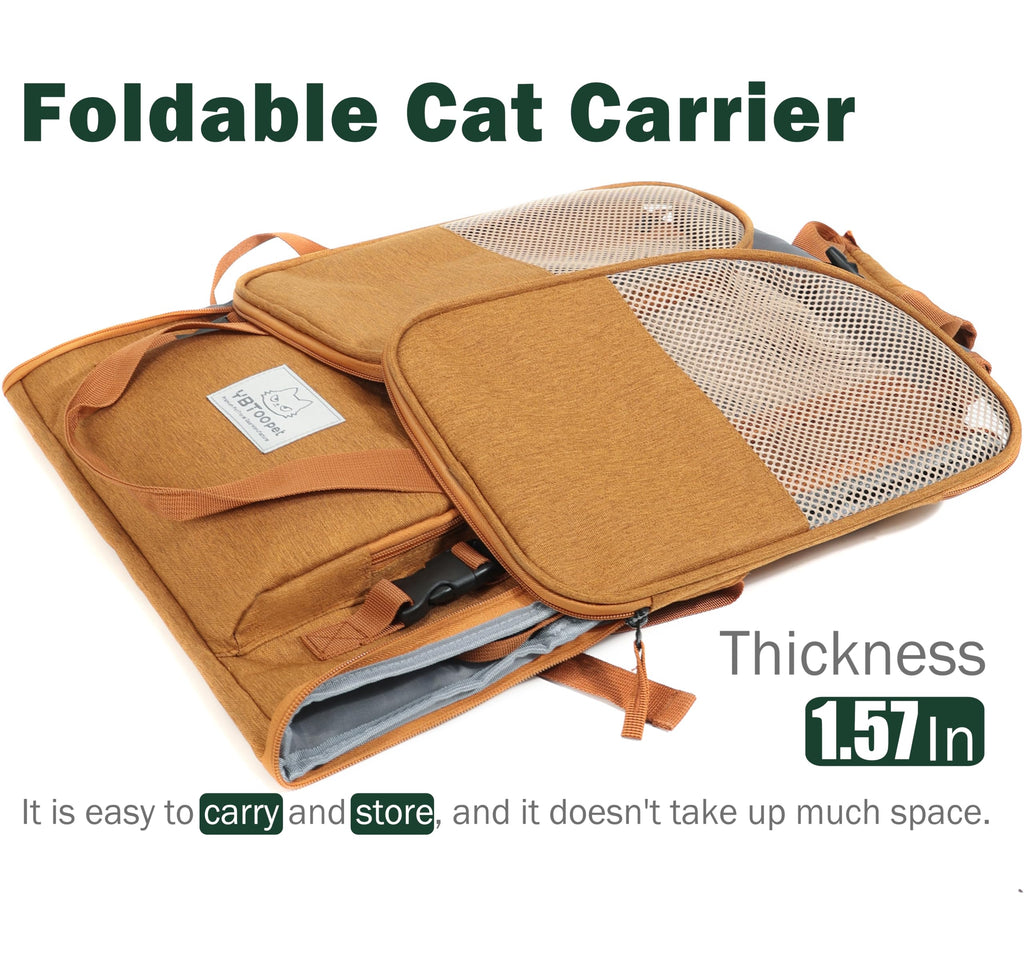 Brown Expandable Cat Backpack T4628