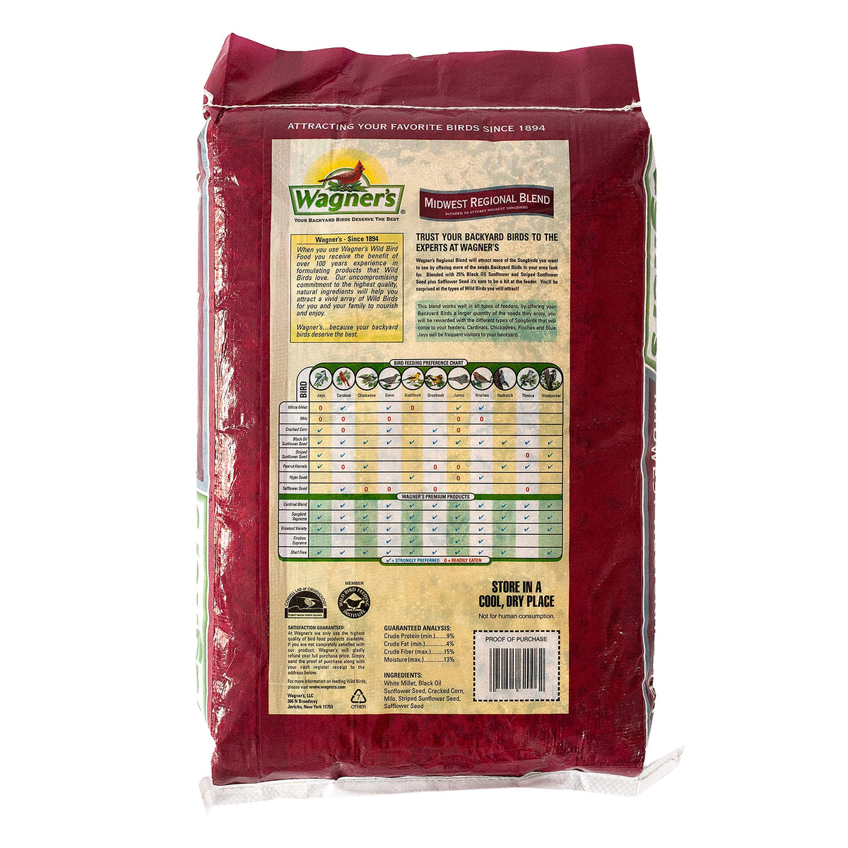 20-Pound Wild Bird Food and 5 Pound Nut & Fruit Wild Bird Food O8186