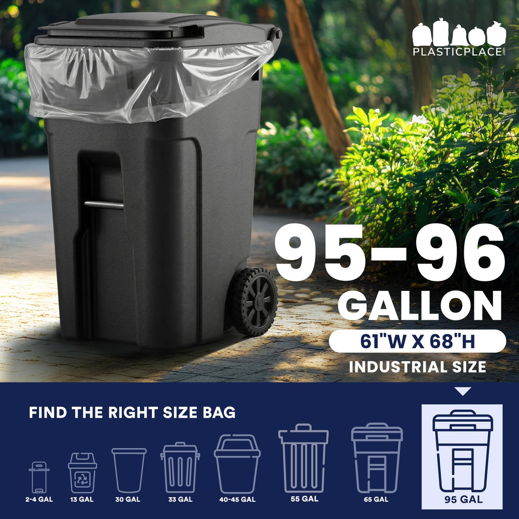 95-96 Gallon Garbage Can Liners, 25 Count Q741200