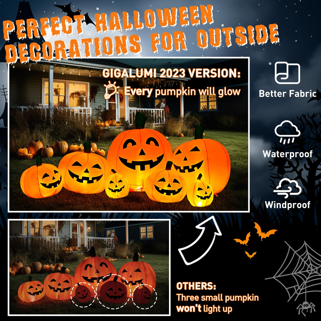 7.5FT Inflatable Outdoor Decoration Pumpkin H606